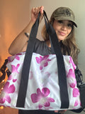 Orchid Print Gym Bag