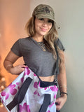 Orchid Print Gym Bag