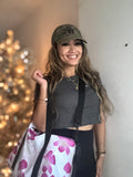 Orchid Print Gym Bag