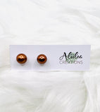 Chocolate Tahitian Studs